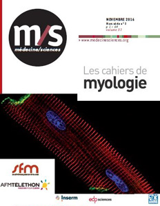 Cahier de Myologie Hors-série n°2 de Médecine/Sciences